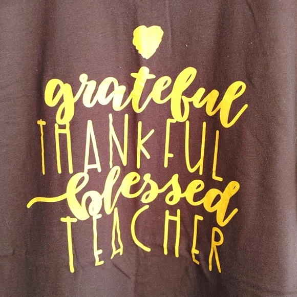 Thanksgiving Medium Teacher T shirt - Never Worn - Picture 2 of 4